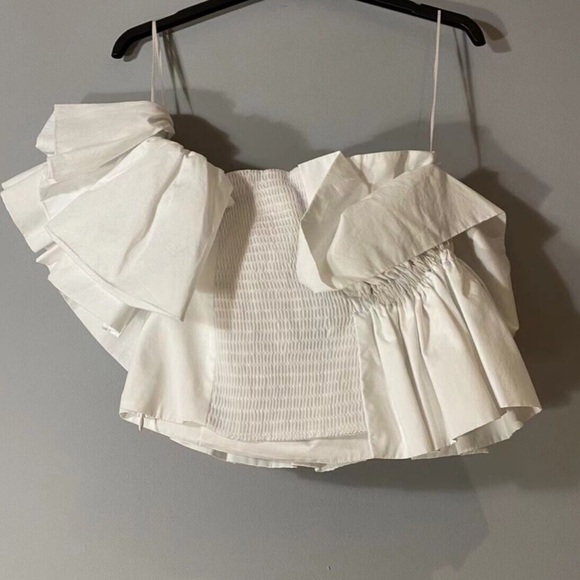 Zara Poplin Top with Ruffles - Picture 16 of 16